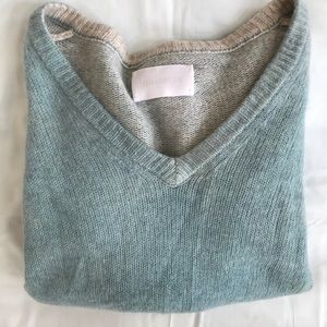 Zadig & Voltaire Aqua Cashmere V-neck Sweater